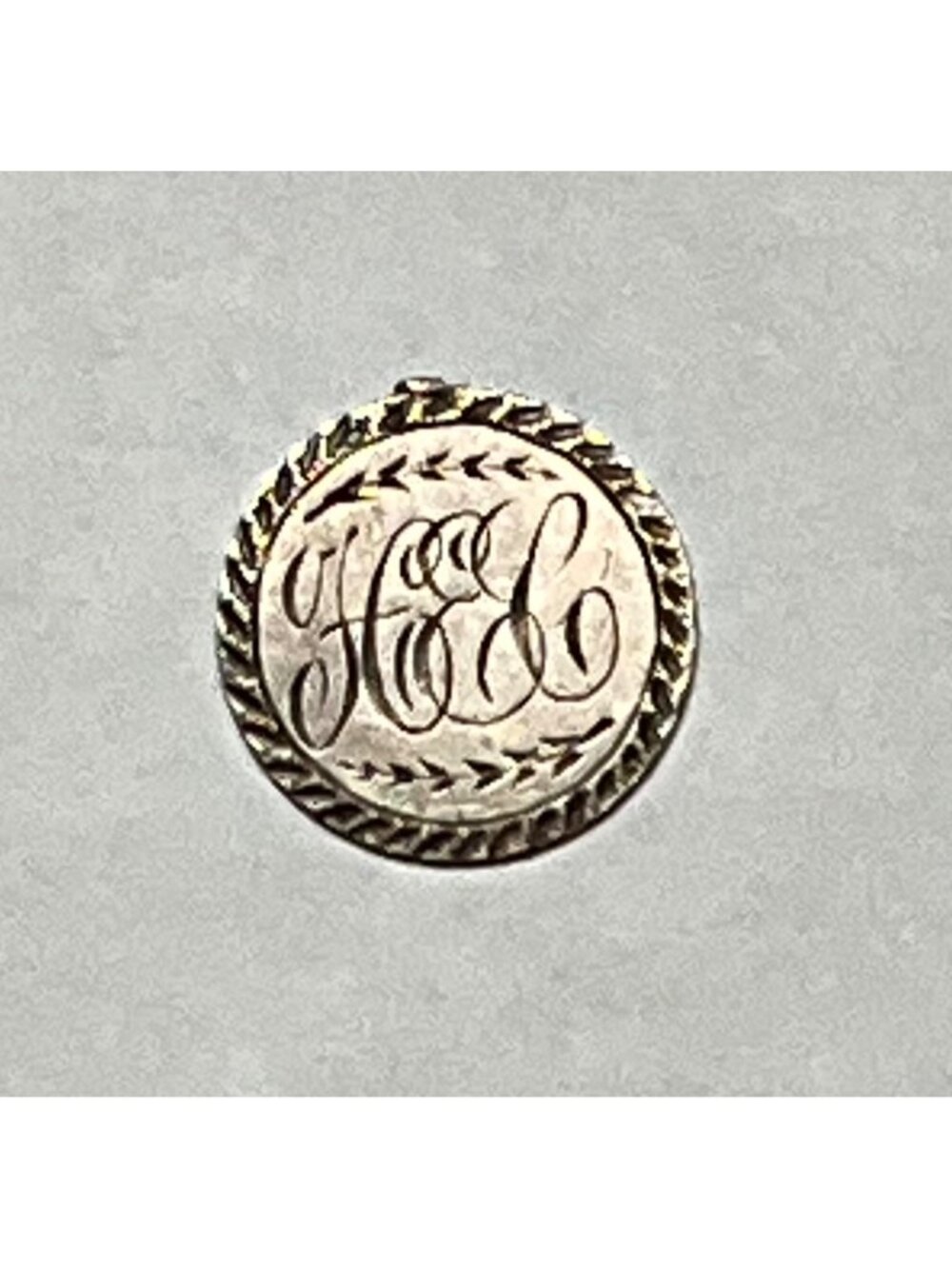 US Silver Half Dime 1847 Love Token  H E C Monogram